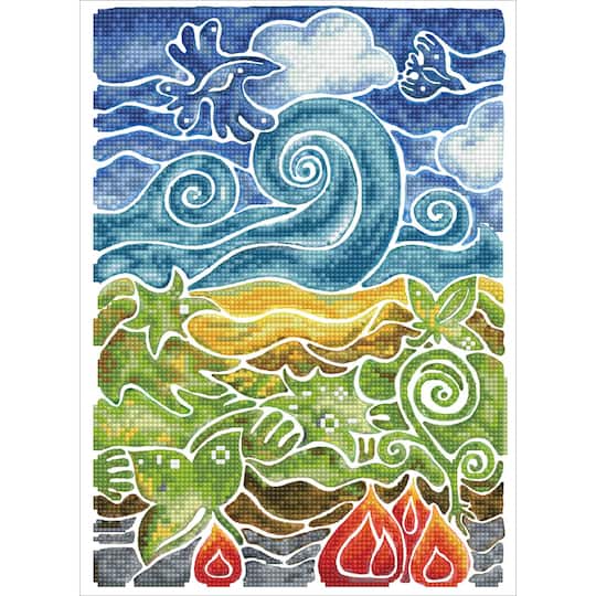 Simply Dotz® Intermediate Natural Wonders Mosaic Diamond Painting Kit